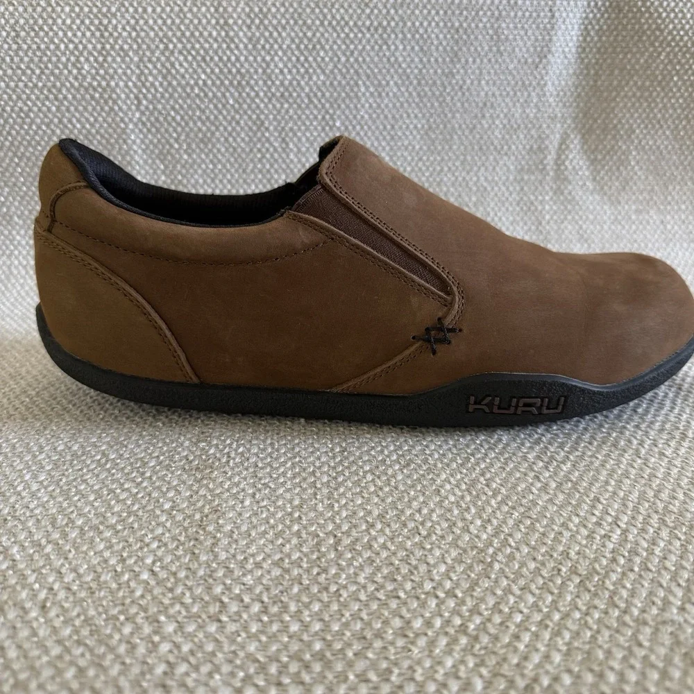 KURU‎ Footwear KIVI Men's Slip-On Shoes Chestnut Brown Size 10 Wide Width